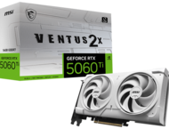 Видео карти MSI GeForce RTX 5060 Ti 16G VENTUS 2X WHITE PLUS