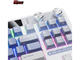 Клавиатури Royal Kludge RK M87 Ocean Blue, Cream switch