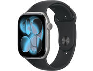 Смарт часовници Apple Watch S11 GPS 42mm Space Grey Aluminium Case with Black Sport Band - M/L