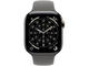 Смарт часовници Apple Watch S11 GPS + Cellular 42mm Natural Titanium Case with Stone Grey Sport Band - M/L