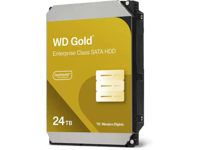 Твърди дискове 24TB Western Digital Gold Enterprise Class