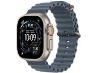 Смарт часовници Apple Watch Ultra 3 Cellular 49mm Natural Titanium Case with Anchor Blue Ocean Band