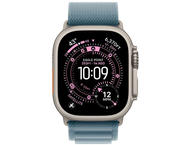 Смарт часовници Apple Watch Ultra 3 Cellular 49mm Natural Titanium Case with Light Blue Alpine Loop - Small