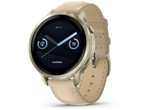 Смарт часовници Garmin  Venu® 4 - 41 мм, Lunar Gold с Light Sand кожена каишка