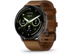 Смарт часовници Garmin Venu® 4 - 45 мм, Slate с Brown кожена каишка