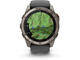 Смарт часовници Garmin fēnix® 8 Pro - 47 mm, AMOLED, Sapphire - Titanium с Graphite/black силиконова каишка