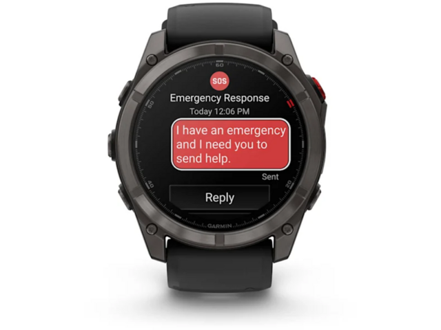 Смарт часовници Garmin fēnix 8 Pro - 51 мм, AMOLED, Sapphire - Carbon grey DLC titanium с Black/pebble grey силиконова каишка