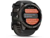 Смарт часовници Garmin fēnix 8 Pro - 51 мм, AMOLED, Sapphire - Carbon grey DLC titanium с Black/pebble grey силиконова каишка