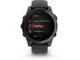 Смарт часовници Garmin fēnix E - 47 мм, AMOLED - Slate Gray Steel с Black силиконова каишка