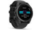 Смарт часовници Garmin fēnix E - 47 мм, AMOLED - Slate Gray Steel с Black силиконова каишка