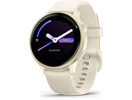 Смарт часовници Garmin vívoactive® 6 - Lunar Gold с Bone каишка
