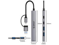 USB Хъб Orico YSA4-U2-GY-BP