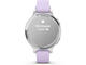 Смарт часовници Garmin Lily® 2 Active, Silver с Purple Jasmine силиконова каишка 