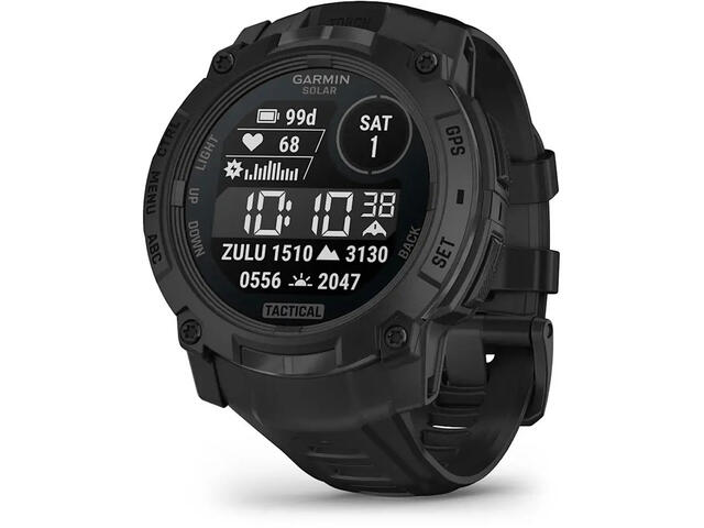 Смарт часовници Garmin Instinct 3 – 50 мм, Solar - Solar, Tactical Edition - Black с Black каишка