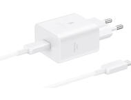 Зарядни устройства Samsung EP-T4511 45W захранващ адаптер с кабел, бял
