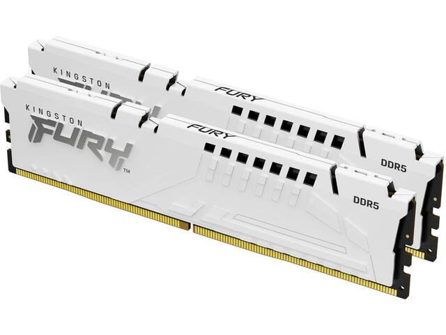 Оперативна памет 64GB (2x32GB) DDR5 6000 MT/s Kingston FURY Beast White