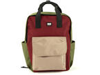 Чанти за Лаптопи Bombata Urban Backpack Rio Khaki green-Burgundy red-Dove grey