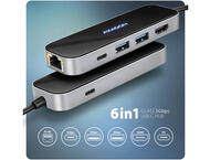 USB Хъб Axagon HMC-6GLN