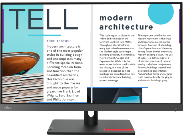 Монитори Lenovo ThinkVision S25e-30