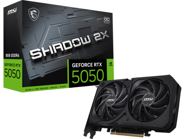 Видео карти MSI GeForce RTX 5050 8G SHADOW 2X OC