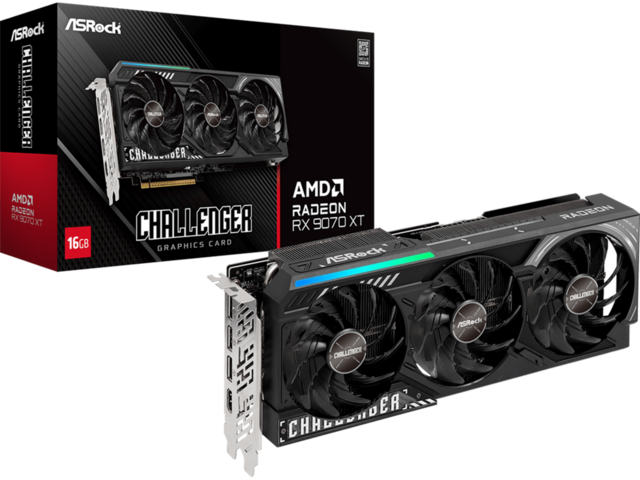 Видео карти ASRock Radeon RX 9070 XT Challenger 16GB