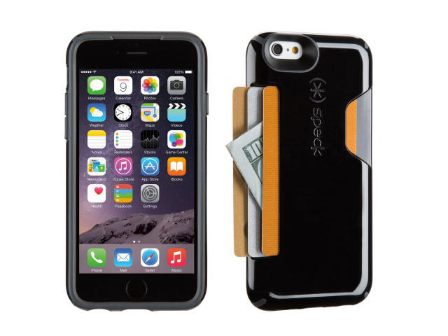 Калъфи Speck CandyShell Card за iPhone 6, черно-сив