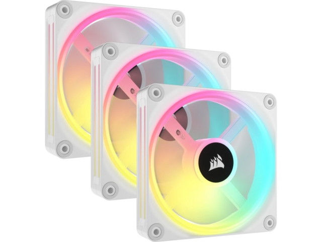 Вентилатори Corsair iCUE LINK QX120 RGB White Starter Kit