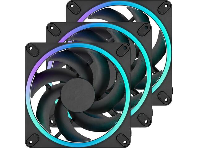 Вентилатори Fractal Design Momentum 14 RGB Black 3-pack