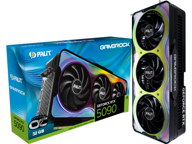 Видео карти Palit GeForce RTX 5090 GameRock OC 32GB
