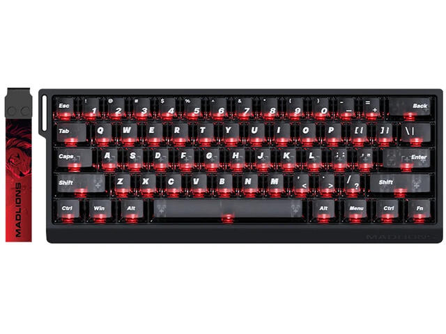 Клавиатури Madlions MAD 60 HE Flagship V2 - 8K, Magnetic Amber Pro Switches - Black