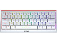 Клавиатури Marvo Hecate 61R TKL, White - RED switches