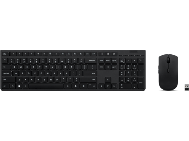 Клавиатури Lenovo Professional Wireless Rechargeable Combo Keyboard and Mouse-Bulgarian 