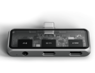 USB Хъб Satechi Mobile XR Hub with dual USB-C and Audio - Space Gray