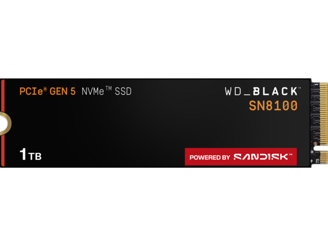 SSD 1TB WD_BLACK SN8100 POWERED BY SANDISK
