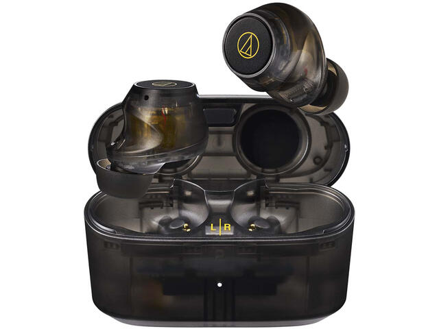 Слушалки Audio-Technica ATH-CKS30TW+ - прозрачно черни