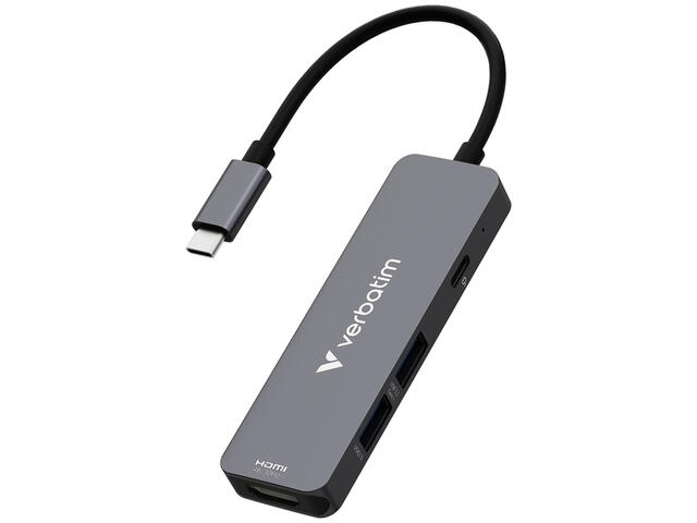 USB Хъб Verbatim USB-C Essentials Multiport Hub 4 Port