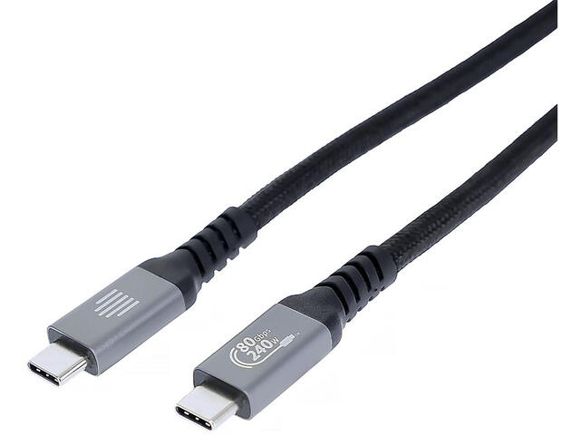 Кабели и Адаптери Dviced USB4 Braided Cable, 1m - Black