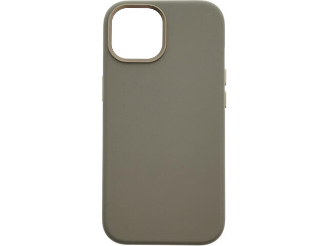 Калъфи Dviced Leather case with magsafe for iPhone 15 - Grey