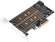 Части и аксесоари Makki PCI-e 3.0 x4 към 2x M.2 NVMe+SATA Адаптер
