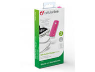 Външни батерии Cellular line 2200 mAh, розова