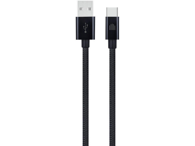Кабели и Адаптери Dviced Cable USB-A to USB-C Nylon Textile 1,25m - Black