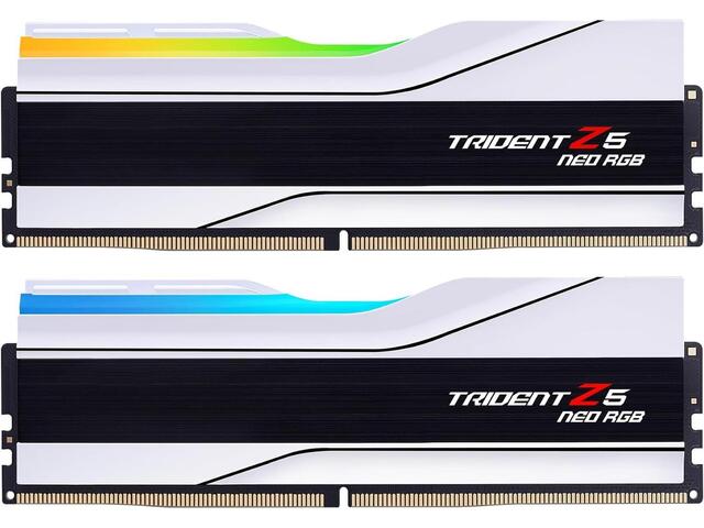 Оперативна памет 64GB (2x32GB) DDR5 6000 MT/s G.SKILL Trident Z5 Neo RGB White 