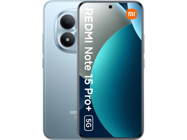 Смартфони Xiaomi Redmi Note 15 Pro+ 5G - 8GB RAM / 256GB, Glacier Blue