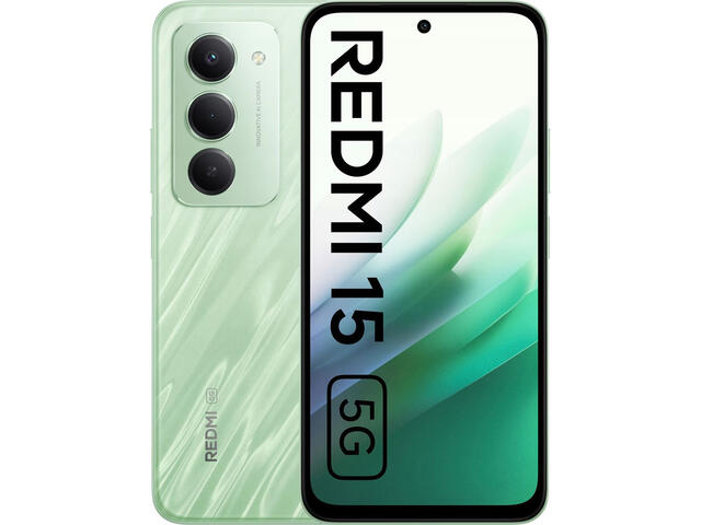 Смартфони Xiaomi Redmi 15 5G - 8GB RAM / 256GB, Ripple Green