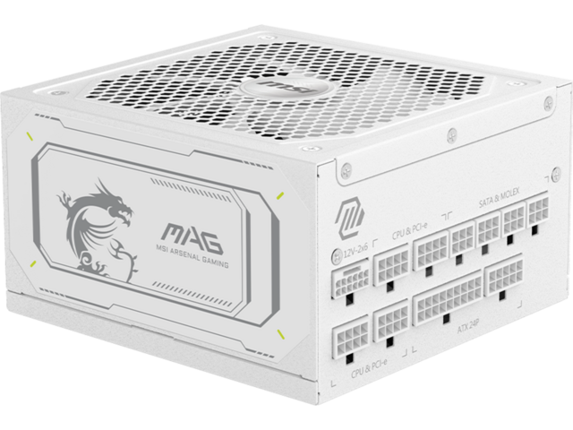 Захранвания за компютри MSI MAG A1000GL PCIE5 WHITE ATX 3.1