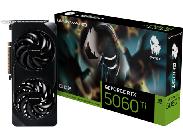 Видео карти Gainward GeForce RTX 5060 Ti Ghost 8GB
