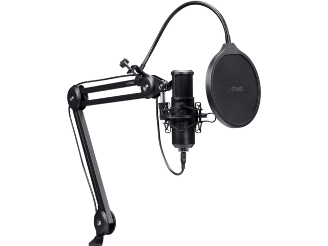 Микрофони Trust GXT 270 Emita II+ стрийминг микрофон с регулируема стойка
