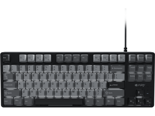 Клавиатури Fury Kanabo K2, US layout, White backlight, Black-Grey