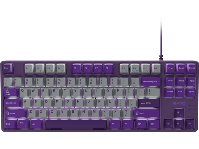 Клавиатури Fury Kanabo K2, US layout, White backlight, Grey-Violet