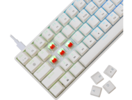 Клавиатури White Shark SHINOBI v2, RED OUTEMU Switch, бяла